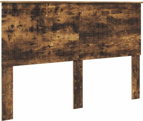 vidaXL Tăblie cap cu headboard Stejar fumuriu 150 cm Lemn compozit