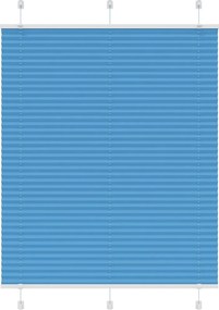 vidaXL Jaluzea plisată Albastru 105x150 cm Lățime țesătură 104,4 cm