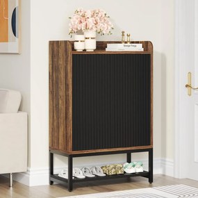 PANI6 - Pantofar 75 cm cu 5 rafturi, pantofare, depozitare pantofi, mobilier hol - Maro - Negru