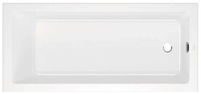 Cada dreptunghiulara VilleroyBoch Targa Plus Solo alb alpin 170x75 cm 1700x750 mm