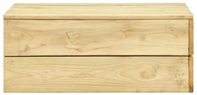 Masa de gradina, 75 x 75 x 31 cm, lemn de pin tratat