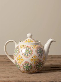 Ceainic din ceramica, pictat manual, Bohemian