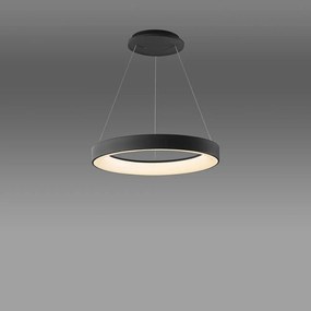 Lustra LED inteligenta design circular NISEKO II Black 38cm