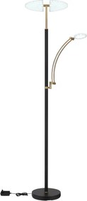 Globo 58909B - Lampă LED dimmabilă de podea TIRANA 40W/230V + 5,5W, neagră