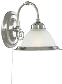 Aplica de perete stil clasic American Diner argintiu 1041-1 SRT