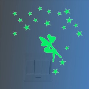 Sticker intrerupator Glow in the Dark Fairy