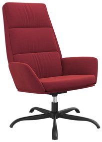 341412 vidaXL Scaun de relaxare, roșu vin, catifea