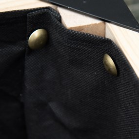 Outsunny Pat înalt de grădină, cutie pentru flori, ghiveci, pat pentru plante aromatice cu material nețesut, lemn masiv, oțel, Lemn natural+Negru 120 x 60 x 74 cm | Aosom Romania