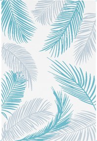 Outsunny Covor outdoor reversibil robust rezistent la intemperii cu geantă de transport ancore pentru sol 274 x 182 cm Hellblau+Weiß | Aosom Romania