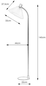 Lampadar MIRA 1xE27/40W/230V auriu Markslöjd 108569