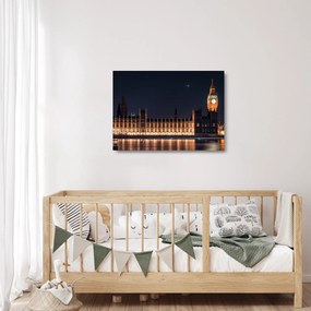 Tablou pe sticlă cu Big Ben din Londra (70x50 cm)