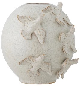 Vază crem din gresie (înălțime 25 cm) Abira – Bloomingville