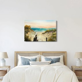 Tablou - Plaja cu nisip (90x60 cm)