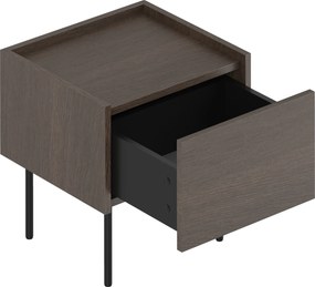 Noptieră Dunari cu sertar 45 cm - stejar dunin