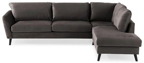 Colțar Scandinavian Choice P102Maro, 278x196x89cm, Picioare: Lemn