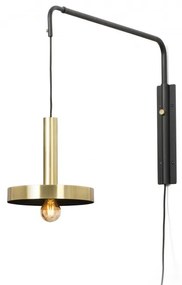 Aplica perete extensibila design modern WHIZZ auriu/negru