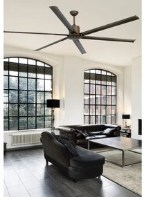 Ventilator de tavan FARO 33462A ANDROS XL maro d. 213 cm + telecomandă
