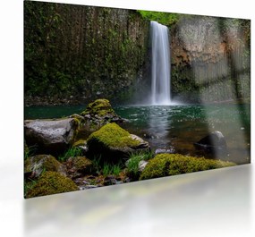 Tablou pe sticlă cu cascade (70x50 cm)