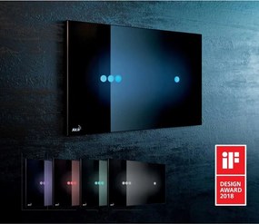 Clapeta de actionare touch-free Alca NIGHT LIGHT-3 sticla-negru