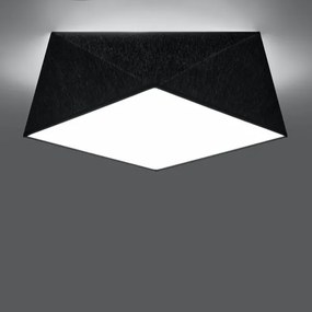 Plafonieră HEXA 2xE27/60W/230V neagră