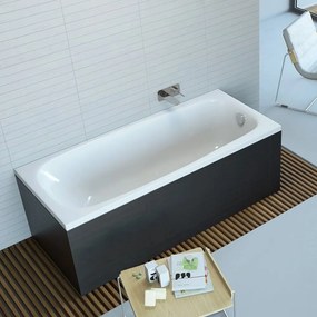 Cada dreptunghiulara Radaway Tesalia acril 180x80 cm alb lucios