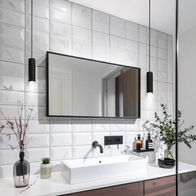 Lustră pe cablu pentru baie Brilagi SELE AQUA 1xGU10/30W/230V IP44 negru