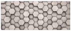 Tablou - Hexagoane design beton (120x50 cm)