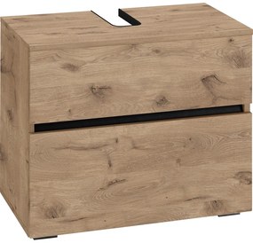 Dulap sub chiuvetă în culoare naturală cu aspect de lemn de stejar 60x55 cm Wisla – Støraa