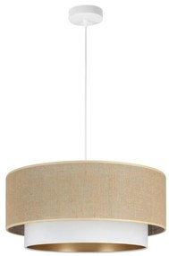 Pendul cu cablu SARTA 1xE27/60W/230V alb/iută