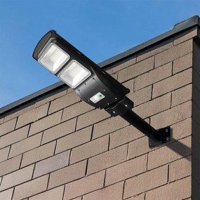 Lampă LED stradală solară dimabilă LED/8W/3,2V 6000K IP65 9000 mAh + telecomandă