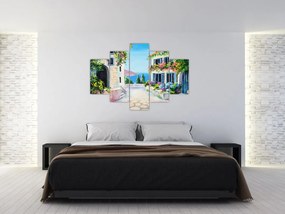 Tablou - Alee grecească, pictură în ulei (150x105 cm)