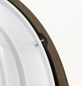 Brilagi - Plafonieră LED CARVALHO 4xE27/60W/230V, finisaj stejar-nuc, Ø 57,5 cm