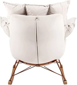 Scaun balansoar SWING VELVET bej