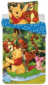 Disney Winnie de Pluș Rafting Set de lenjerie pentru copii 90×140cm, 40×55 cm