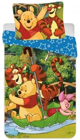 Disney Winnie de Pluș Rafting Set de lenjerie pentru copii 90×140cm, 40×55 cm