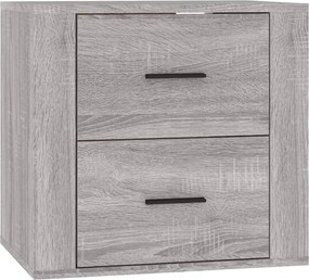 vidaXL Noptieră de perete, gri sonoma, 50x36x47 cm