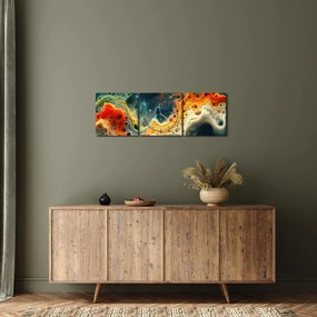 Tablou - Abstracție modernă (cu ceas) (90x30 cm)