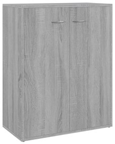 815379 vidaXL Servantă, gri sonoma, 60x30x75 cm, lemn compozit