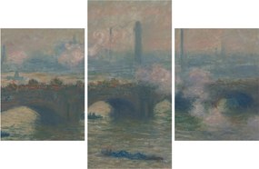 Tablou - Claude Monet, Waterloo Bridge, Gray Day, reproducere (90x60 cm)