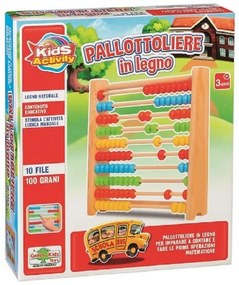 ABAC DIN LEMN PENTRU COPII, MULTICOLOR - RS TOYS (RS11155)