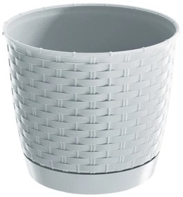 Ghiveci din plastic Ratolla Round alb, diametru 19cm, diam. 19 cm
