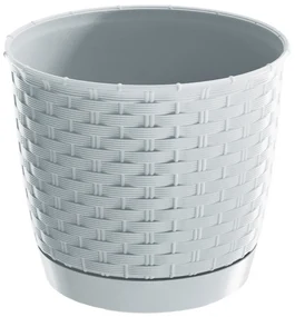 Ghiveci din plastic Ratolla Round alb, diametru 19cm, diam. 19 cm