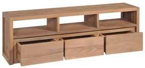 246950 vidaXL Comodă TV, 120 x 30 x 40 cm, lemn de tec cu finisaj natural