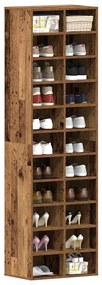 vidaXL Dulap Pantofi Lemn Vechi 54x34x183 cm Lemn prelucrat