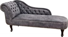 Pat de zi/ Canapea relax clasica stil englezesc Chesterfield gri