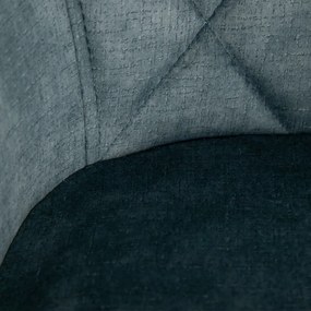 Scaun dining albastru Blue Fabric