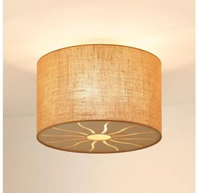 Brilagi - Plafonieră COUNTRY ROLLER 1xE27/15W/230V, Ø 50 cm, bej