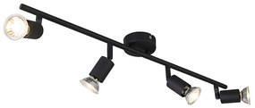 Smart Spotlight Negru Inclinabil cu WiFi GU10 - Jeany