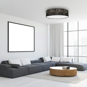 Plafonieră SATINO 3xE27/60W/230V neagră/aurie