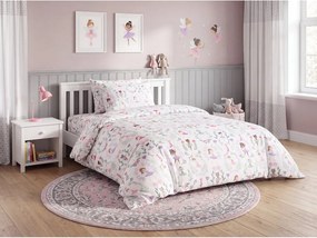 Lenjerie de pat din microfibra pentru copii BALLERINA GARDEN colorat Dimensiune lenjerie de pat: 70 x 90 cm | 140 x 200 cm
